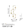 Wallity Lizzard-A Gancho de Pared Dorado